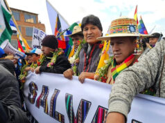Bolivi : ansyen prezidan Evo Morales fè gwo manifestasyon kont prezidan Luis Arce