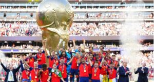 Espay ranpòte Mondyal la, li bat Ajantin epi li fini tounwa 2026 la nan yon gwo espektak