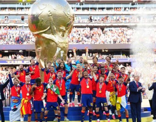 Espay ranpòte Mondyal la, li bat Ajantin epi li fini tounwa 2026 la nan yon gwo espektak